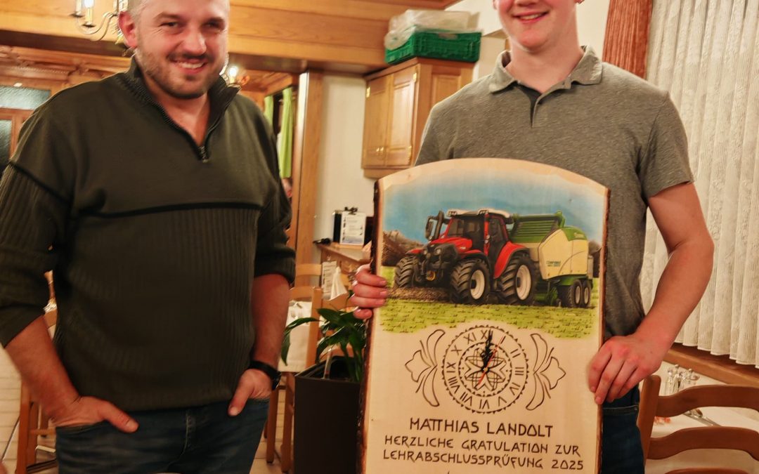 Wir gratulieren zum erfolgreichen Lehrabschluss